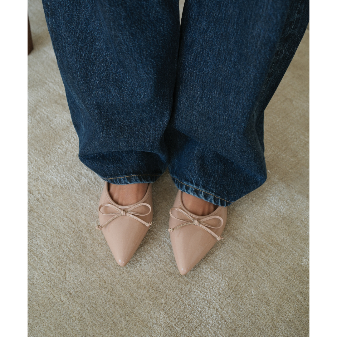 Nude Patent Reggie flat mule Matisse Footwear Outlet