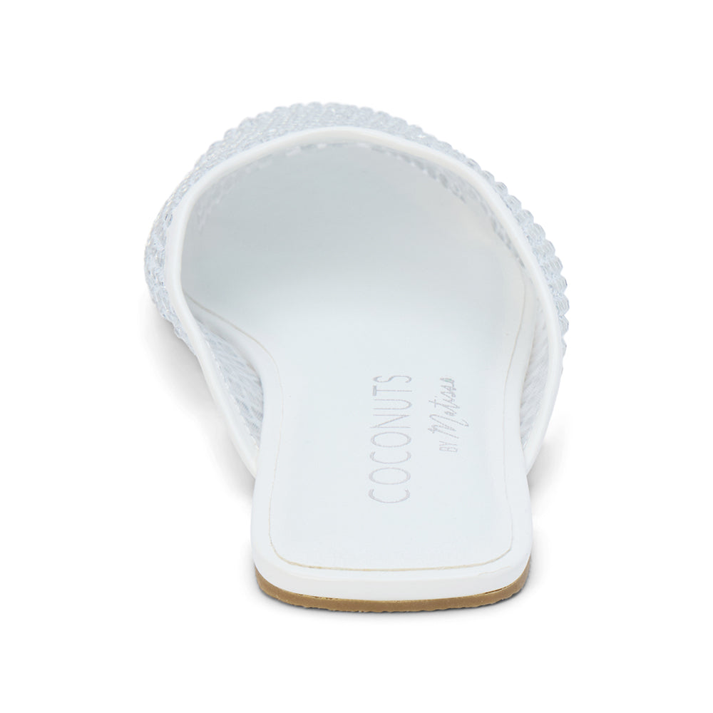 White Karlie embellished mule Matisse Footwear Online Shop