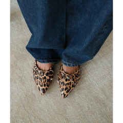 Leopard Patent Reggie flat mule Matisse Footwear New