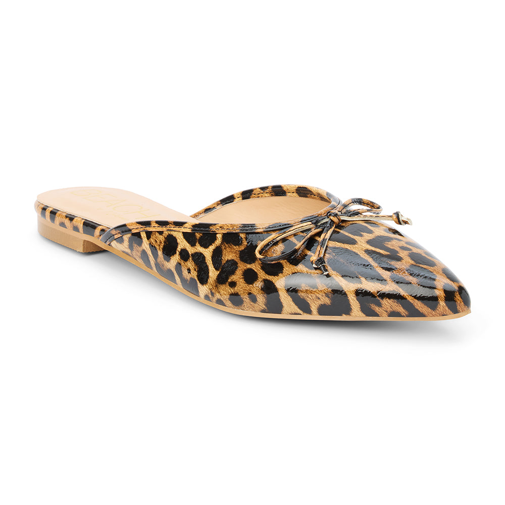 Leopard Patent Reggie flat mule Matisse Footwear New