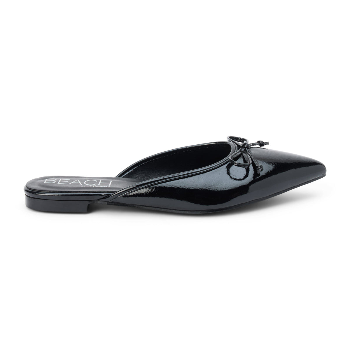Black Patent Reggie flat mule Matisse Footwear US