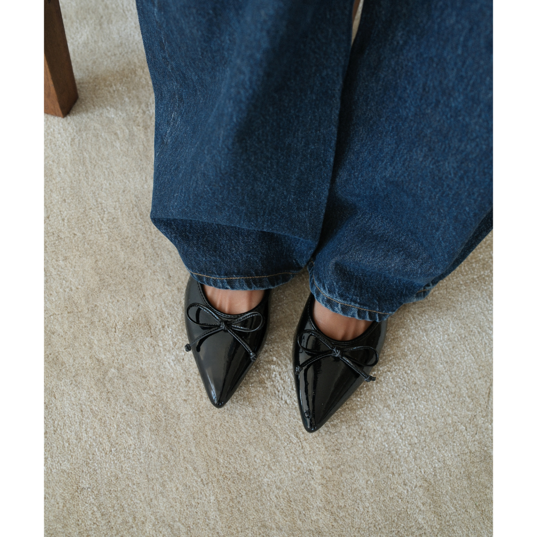Black Patent Reggie flat mule Matisse Footwear US