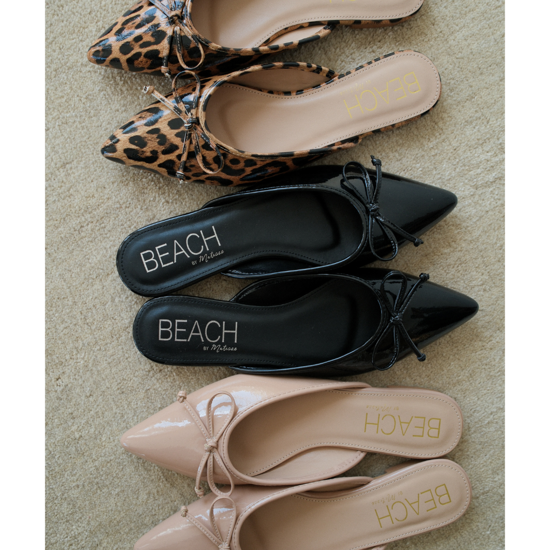 Black Patent Reggie flat mule Matisse Footwear US