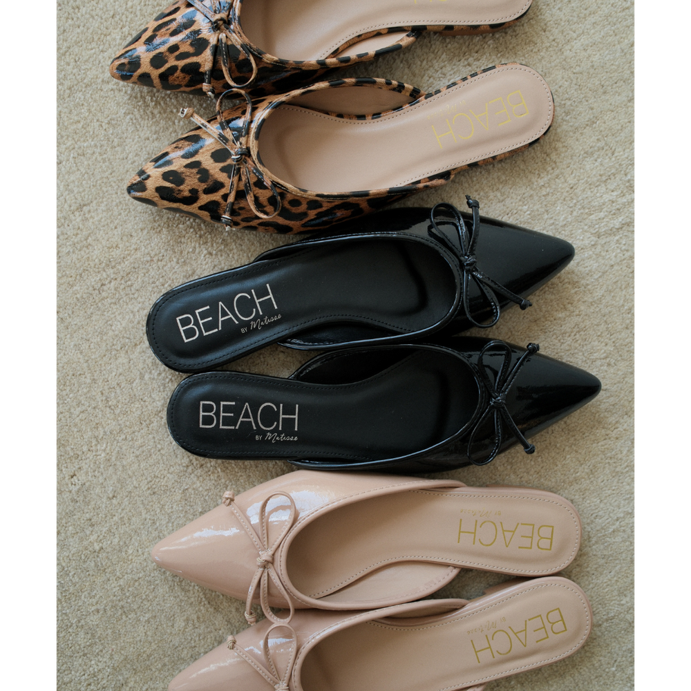 Black Patent Reggie flat mule Matisse Footwear US
