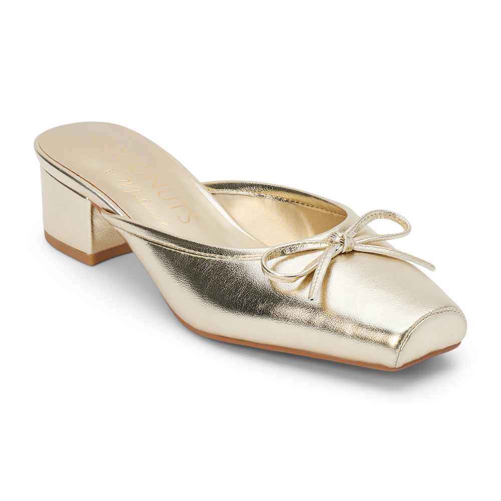 Gold Geneva heeled mule Matisse Footwear US
