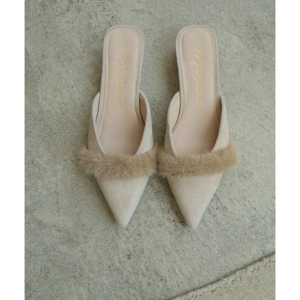 Natural Suede Kellan heeled mule Matisse Footwear Online
