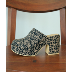 Tan Leopard Jayde platform mule Matisse Footwear For Sale