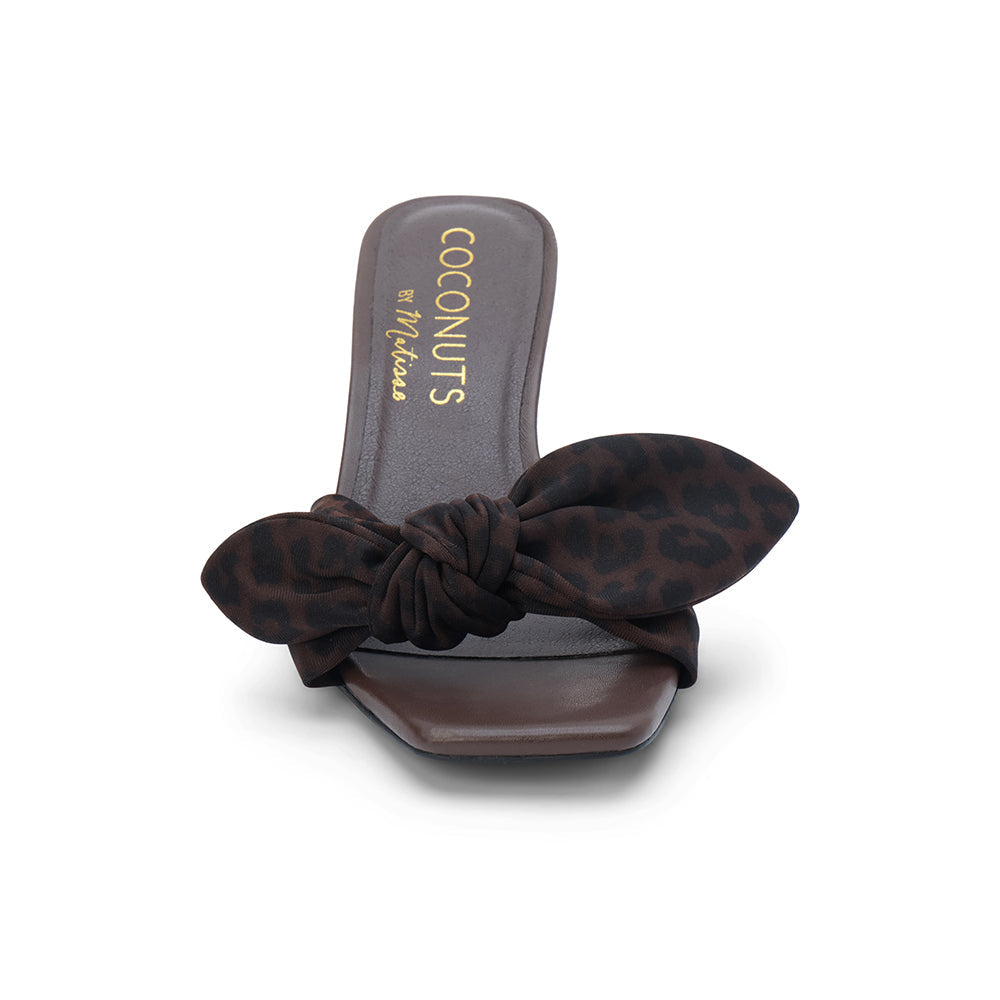 Dark Brown Leopard Uptown heeled sandal Matisse Footwear Online Shop