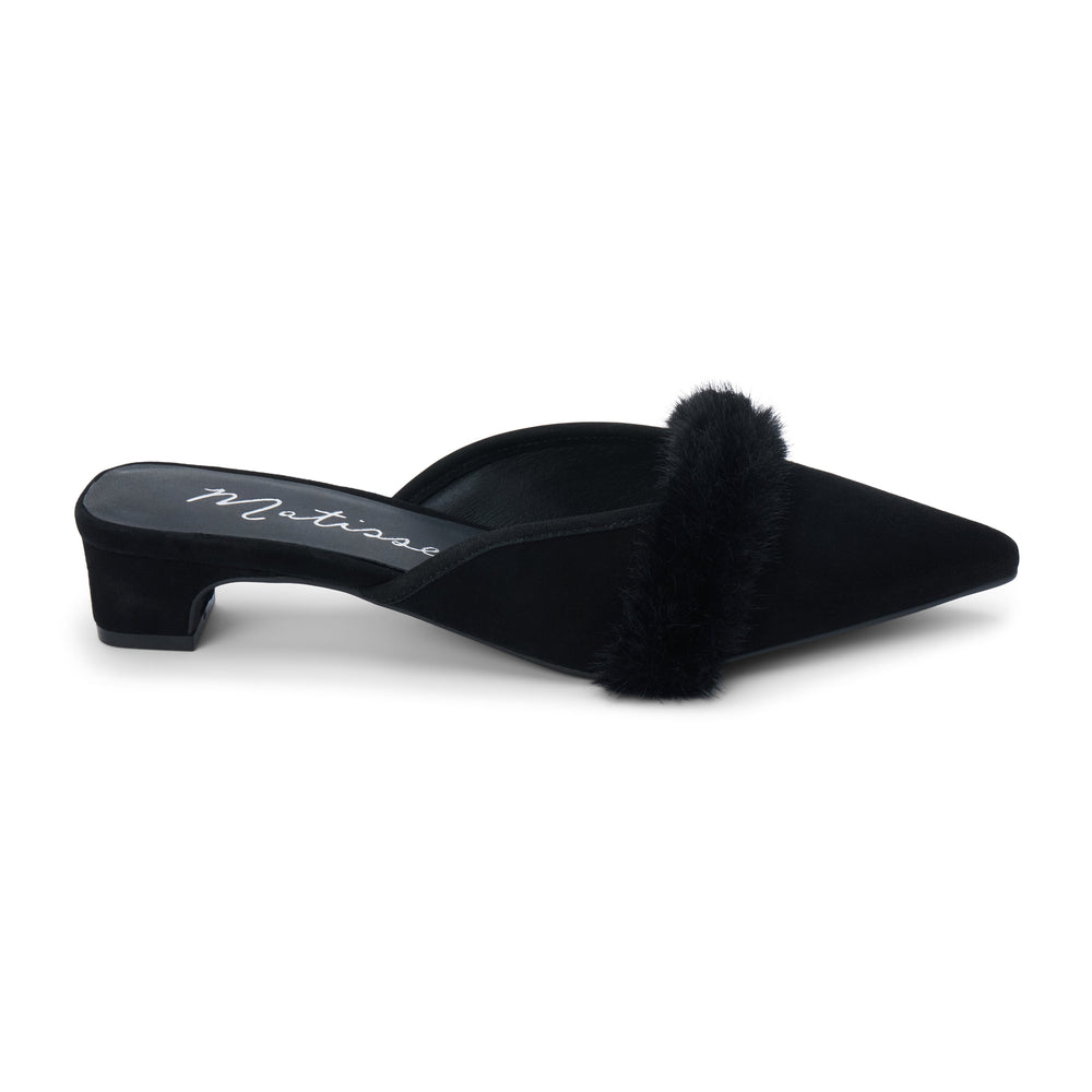 Black Suede Kellan heeled mule Matisse Footwear Sale