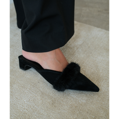 Black Suede Kellan heeled mule Matisse Footwear Sale