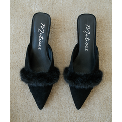 Black Suede Kellan heeled mule Matisse Footwear Sale