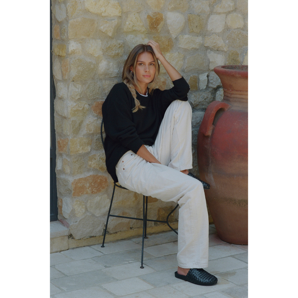 Black Eileen woven mule Matisse Footwear For Sale