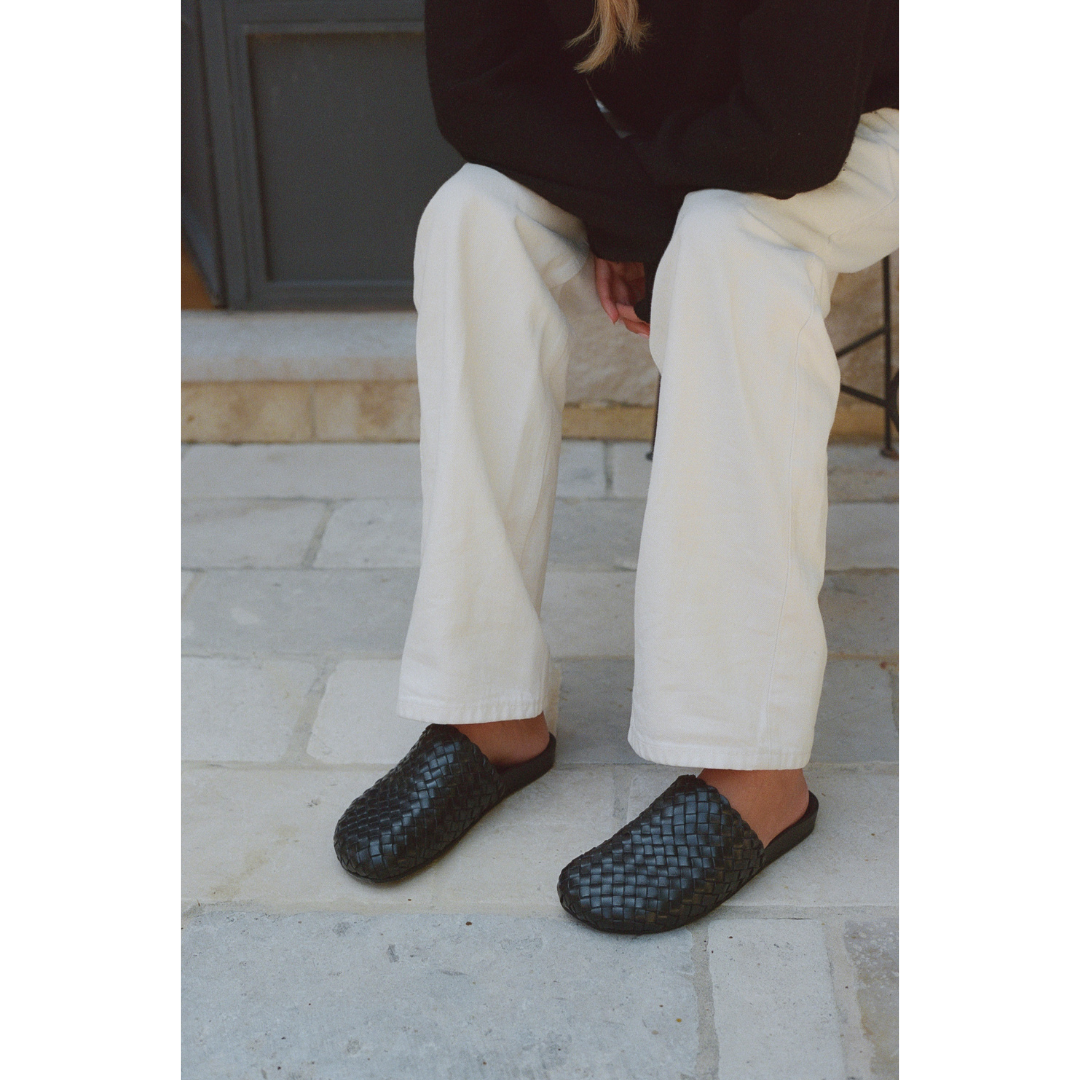 Black Eileen woven mule Matisse Footwear For Sale