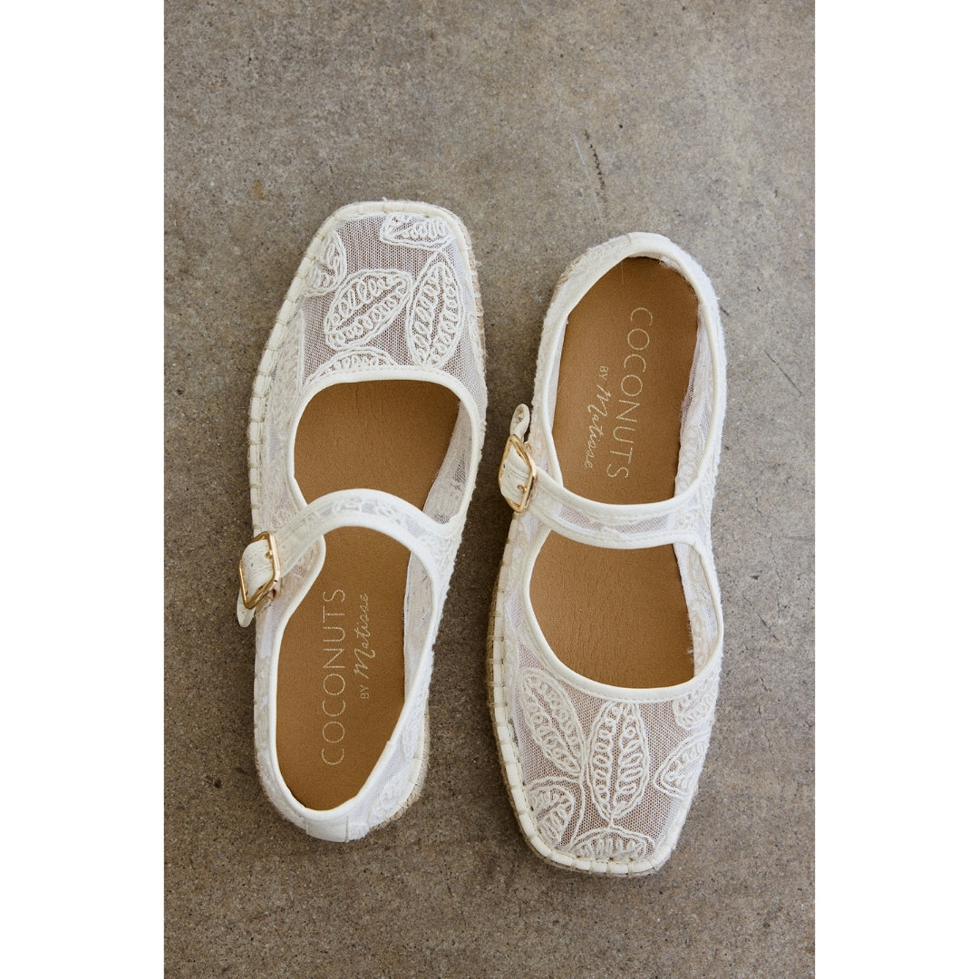 Ivory Floral Meg mary jane flat Matisse Footwear On Sale