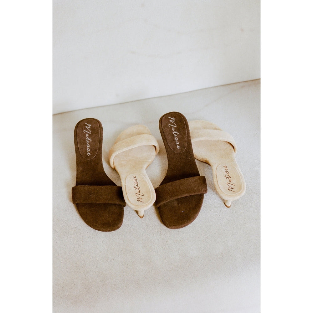 Chocolate Poppy heeled sandal Matisse Footwear New