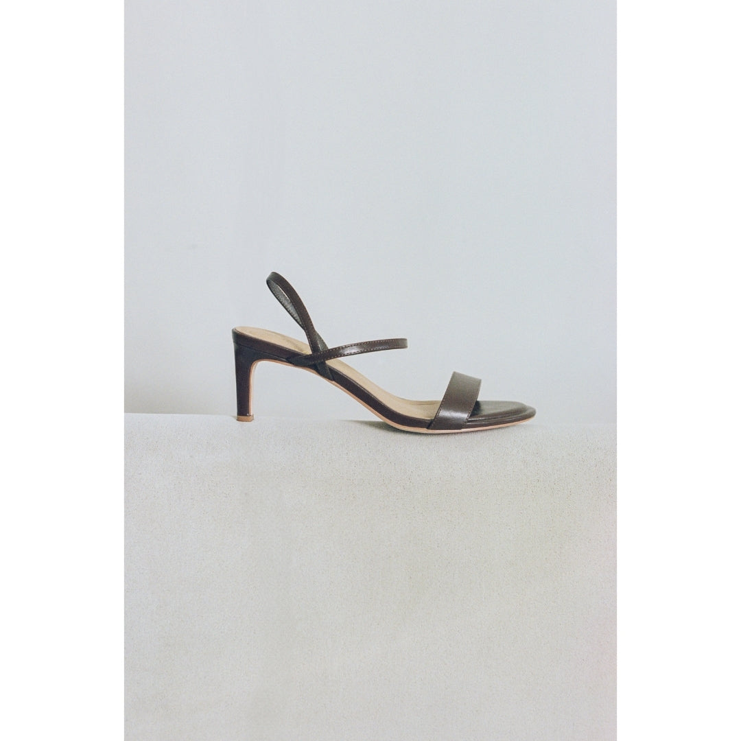 Chocolate Trinity heeled sandal Matisse Footwear US