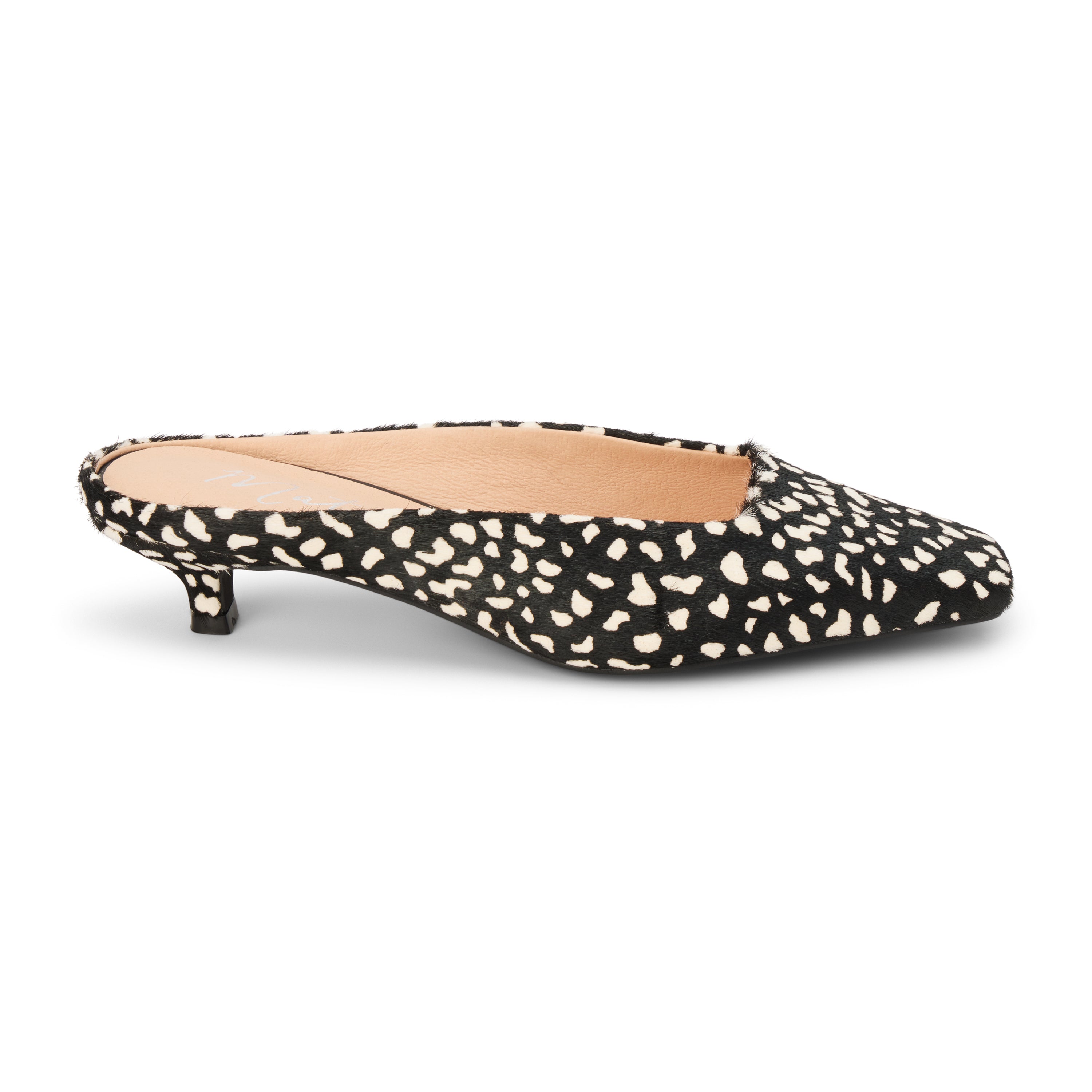 Black Multi Spot Classy heeled mule Matisse Footwear Online Shop