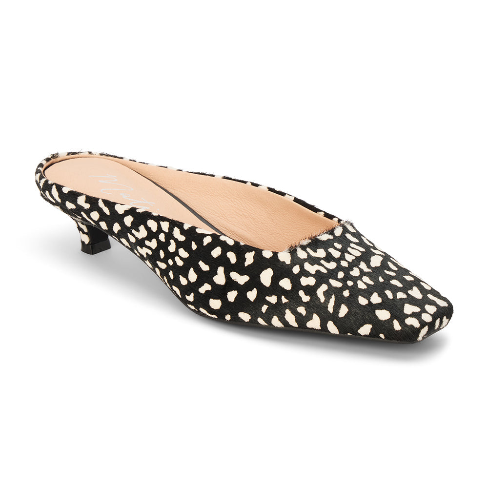 Black Multi Spot Classy heeled mule Matisse Footwear Online Shop