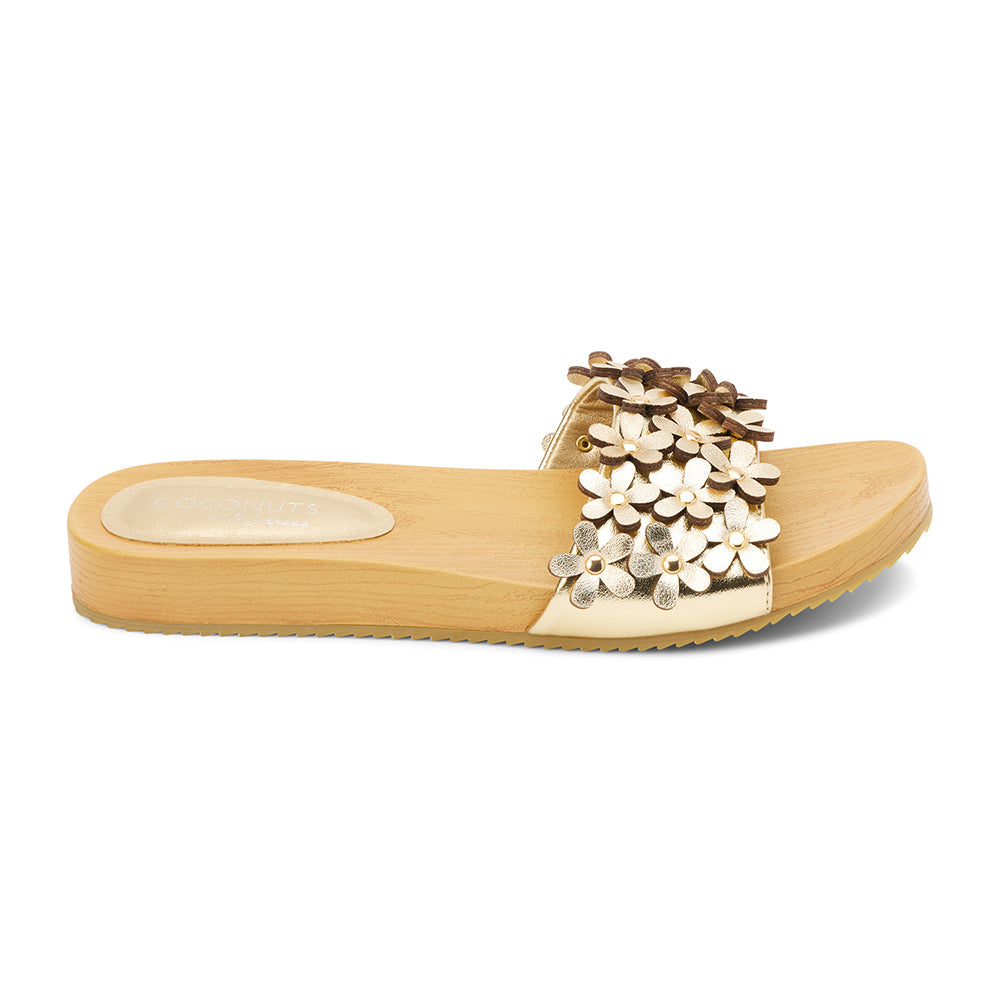 Gold Chelsea slide sandal Matisse Footwear Online