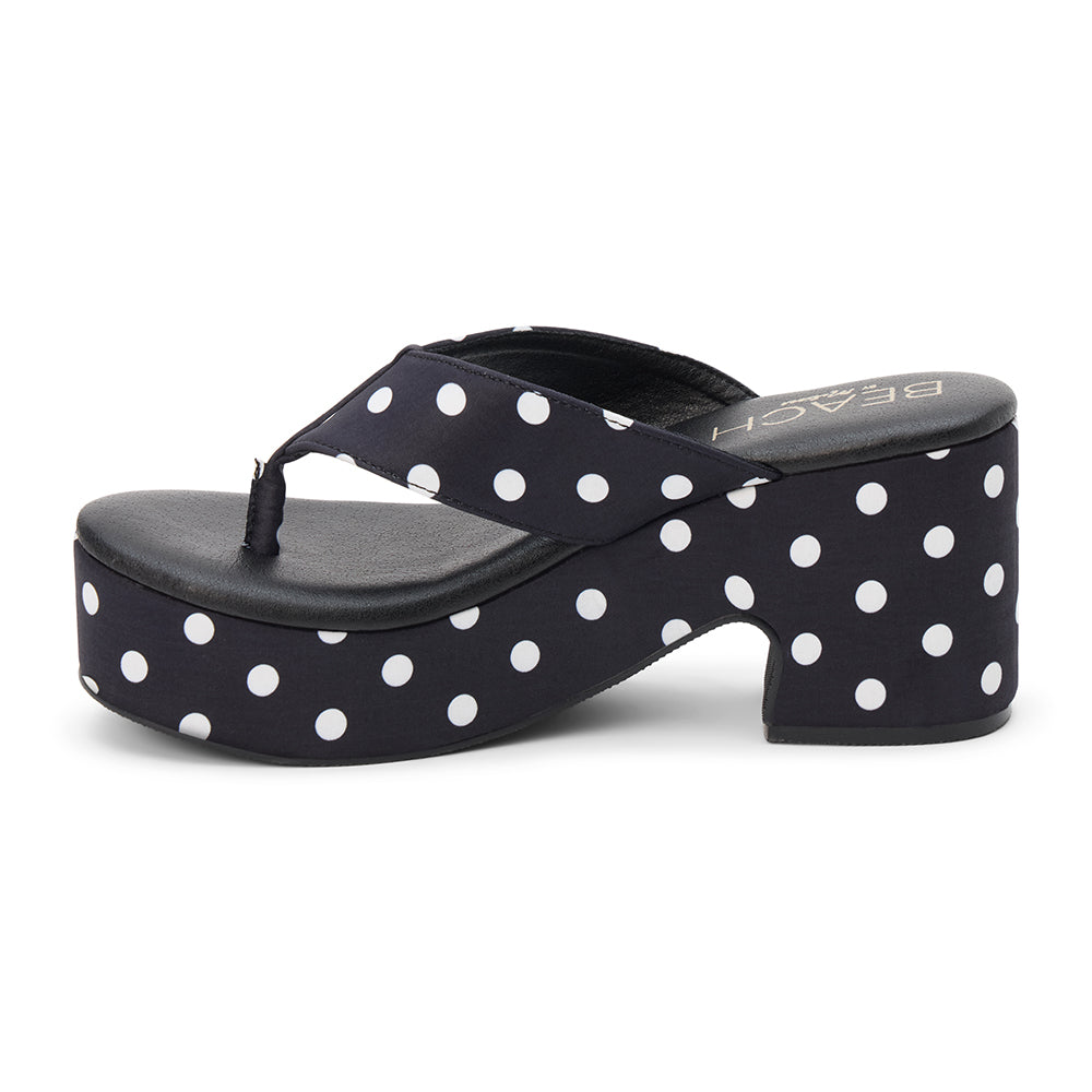 Black Polka Dot Bonnie platform sandal Matisse Footwear Discount