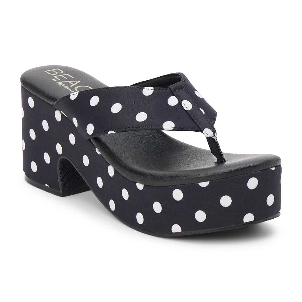 Black Polka Dot Bonnie platform sandal Matisse Footwear Discount