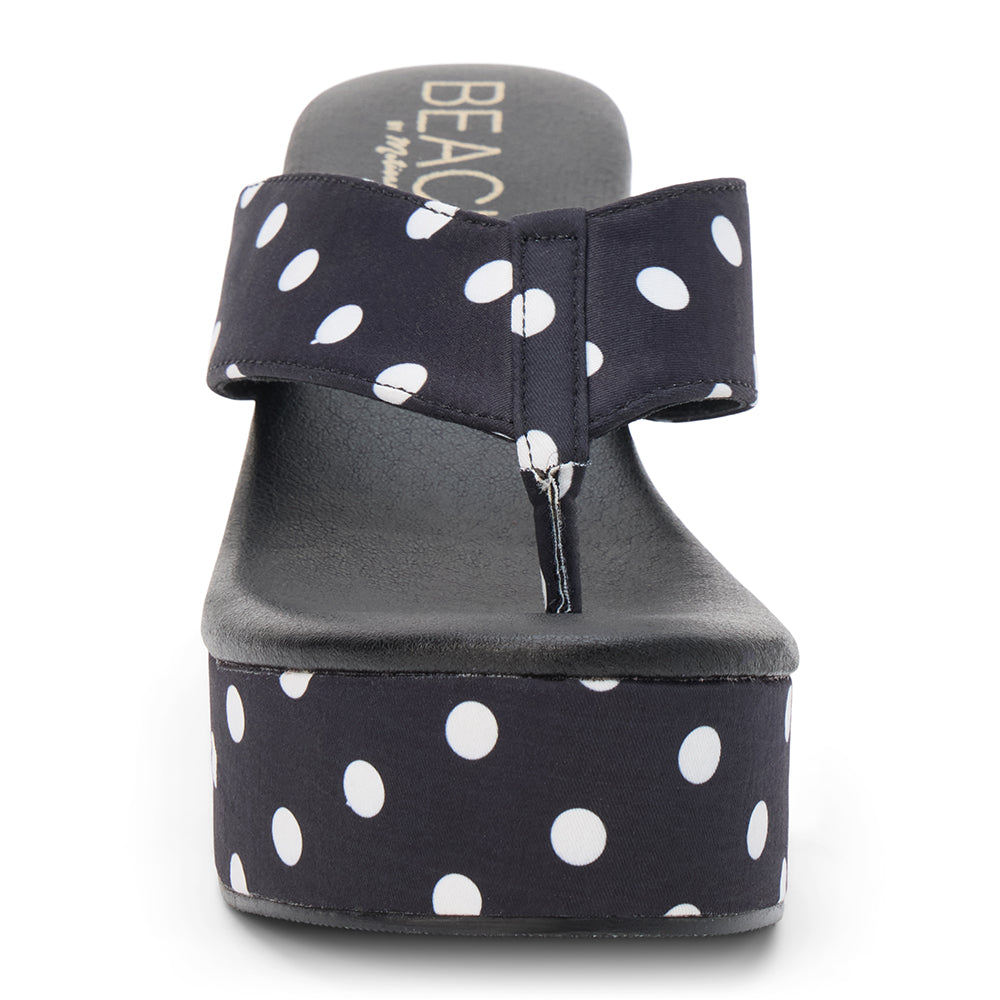Black Polka Dot Bonnie platform sandal Matisse Footwear Discount