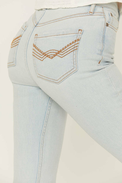 Idyllwind High Risin' Sunglow Wash Distressed Knee Flare Jeans