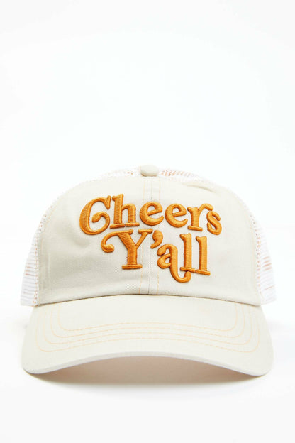 Idyllwind Cheers Ya'll Embroidered Mesh-Back Baseball Hat
