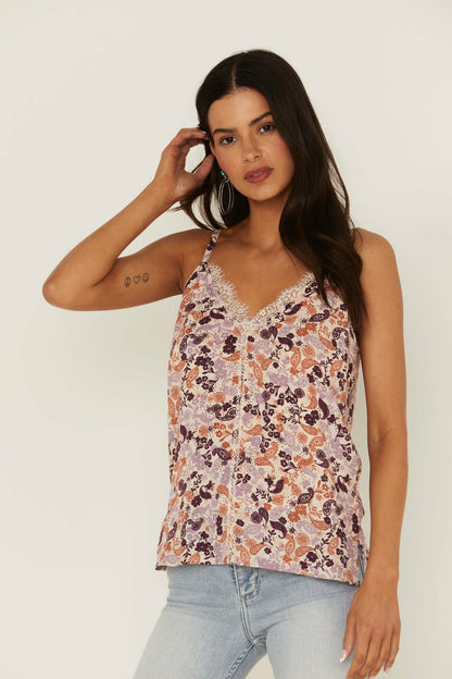 Idyllwind Lurex Little Lace Tank Top