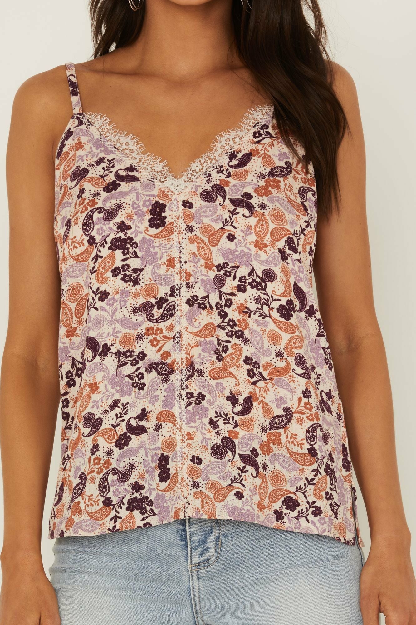 Idyllwind Lurex Little Lace Tank Top