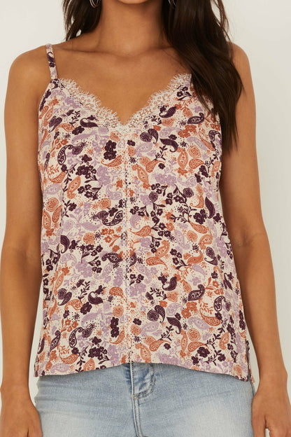 Idyllwind Lurex Little Lace Tank Top
