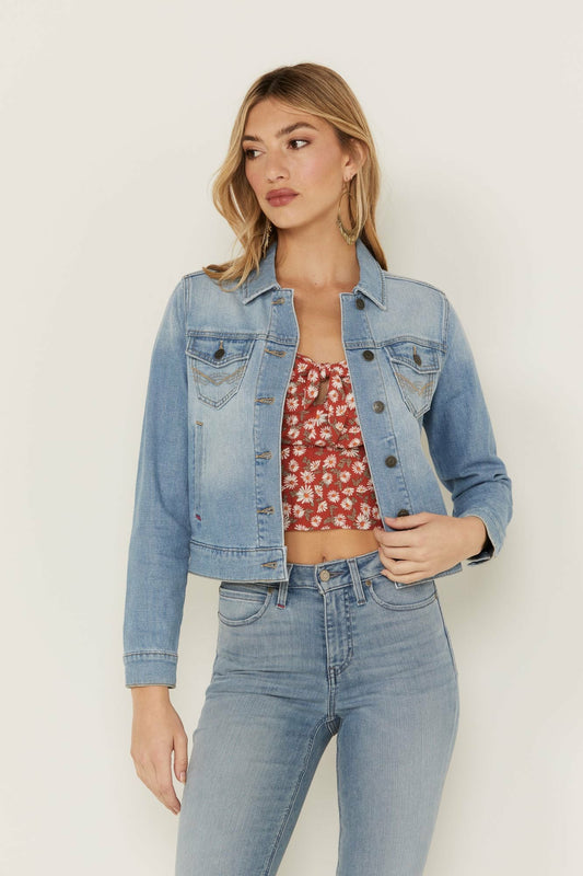 Idyllwind Signature Classic Grapevine Wash Denim Jacket