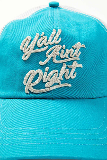 Idyllwind Y'all Ain't Right Embroidered Mesh Back Baseball Hat