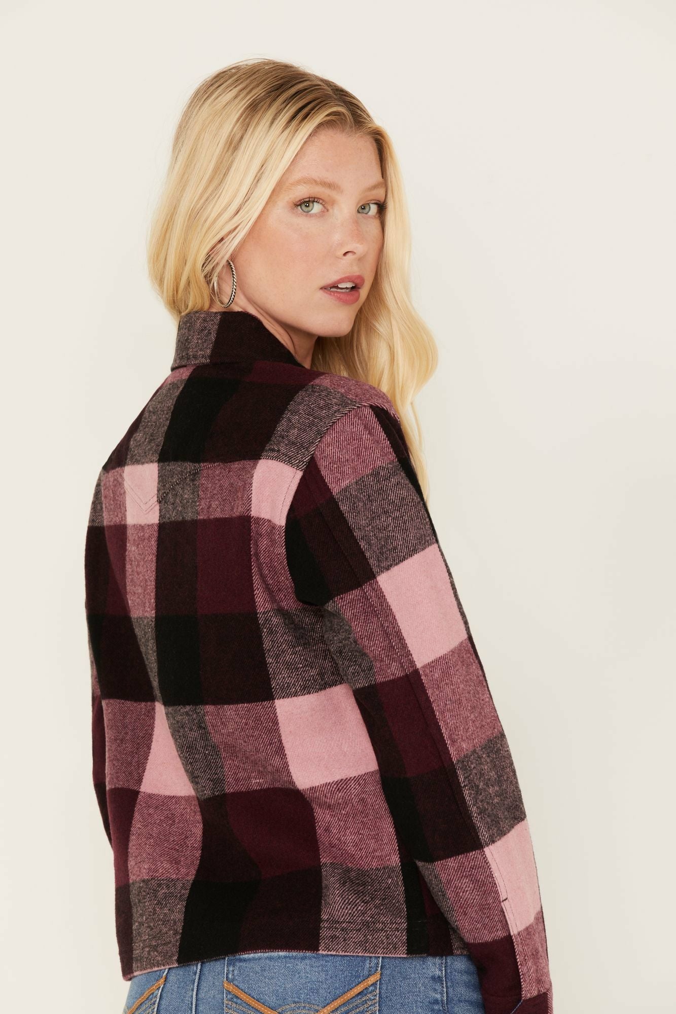 Idyllwind Pocket Days Plaid Print Shacket Jacket