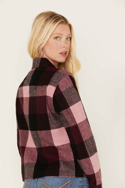 Idyllwind Pocket Days Plaid Print Shacket Jacket