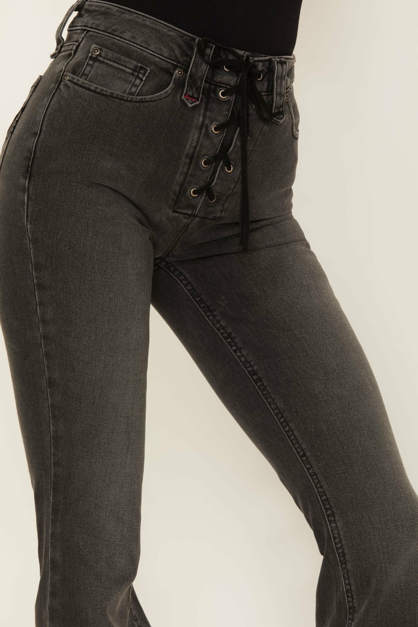 Idyllwind Twelve South Wash Down High Risin Lace Up Bootcut Jeans