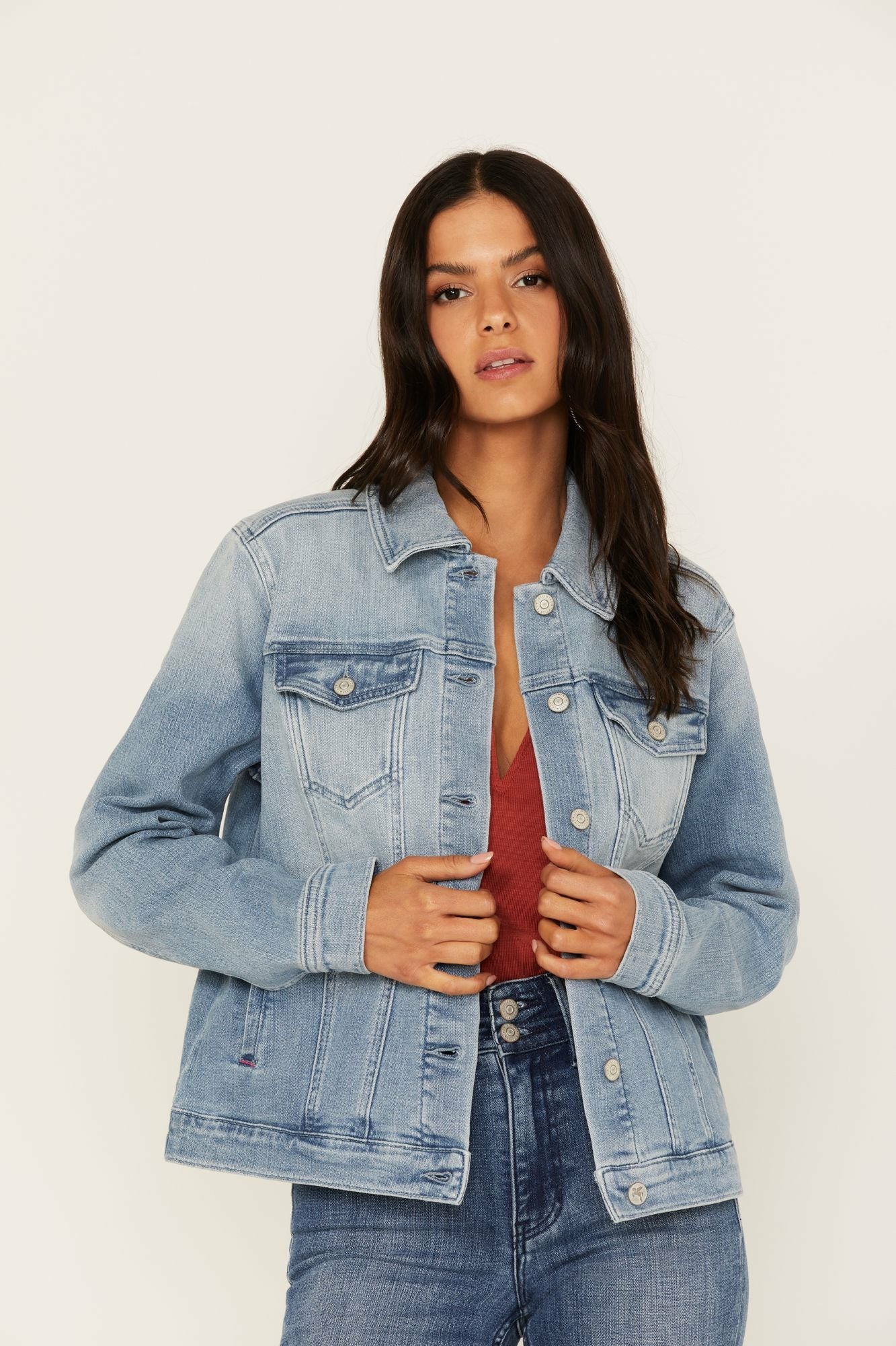 Idyllwind Wild Spirit Light Wash Embroidered Denim Jacket