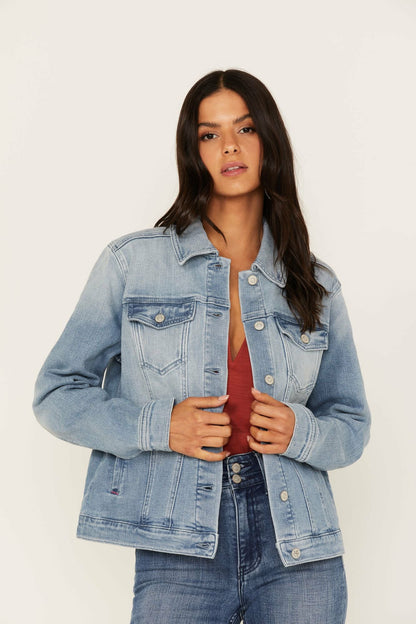 Idyllwind Wild Spirit Light Wash Embroidered Denim Jacket