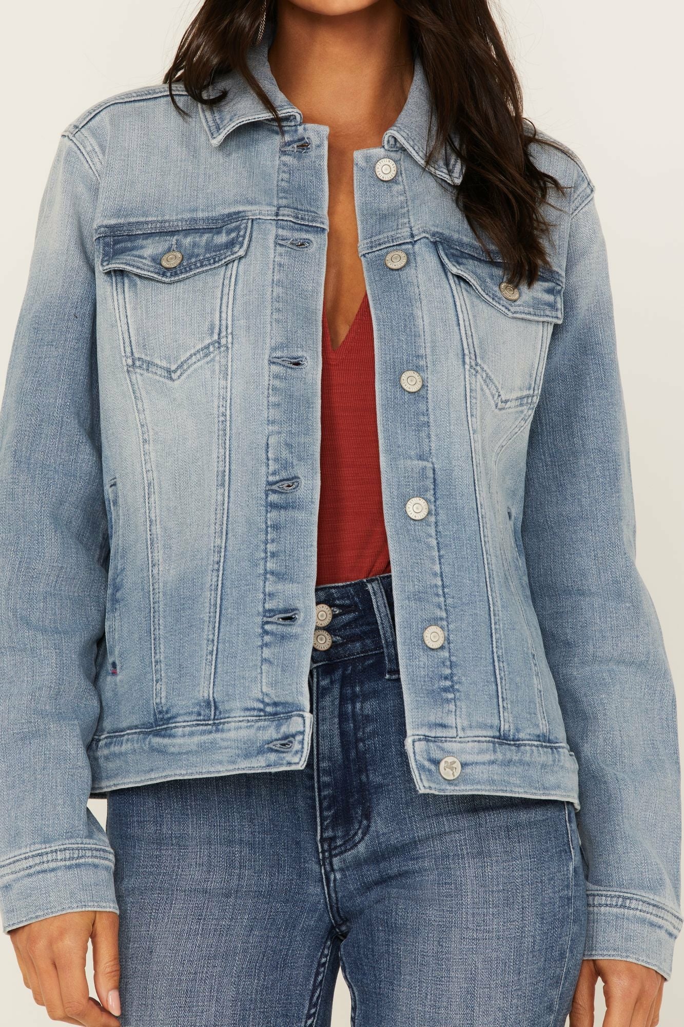 Idyllwind Wild Spirit Light Wash Embroidered Denim Jacket