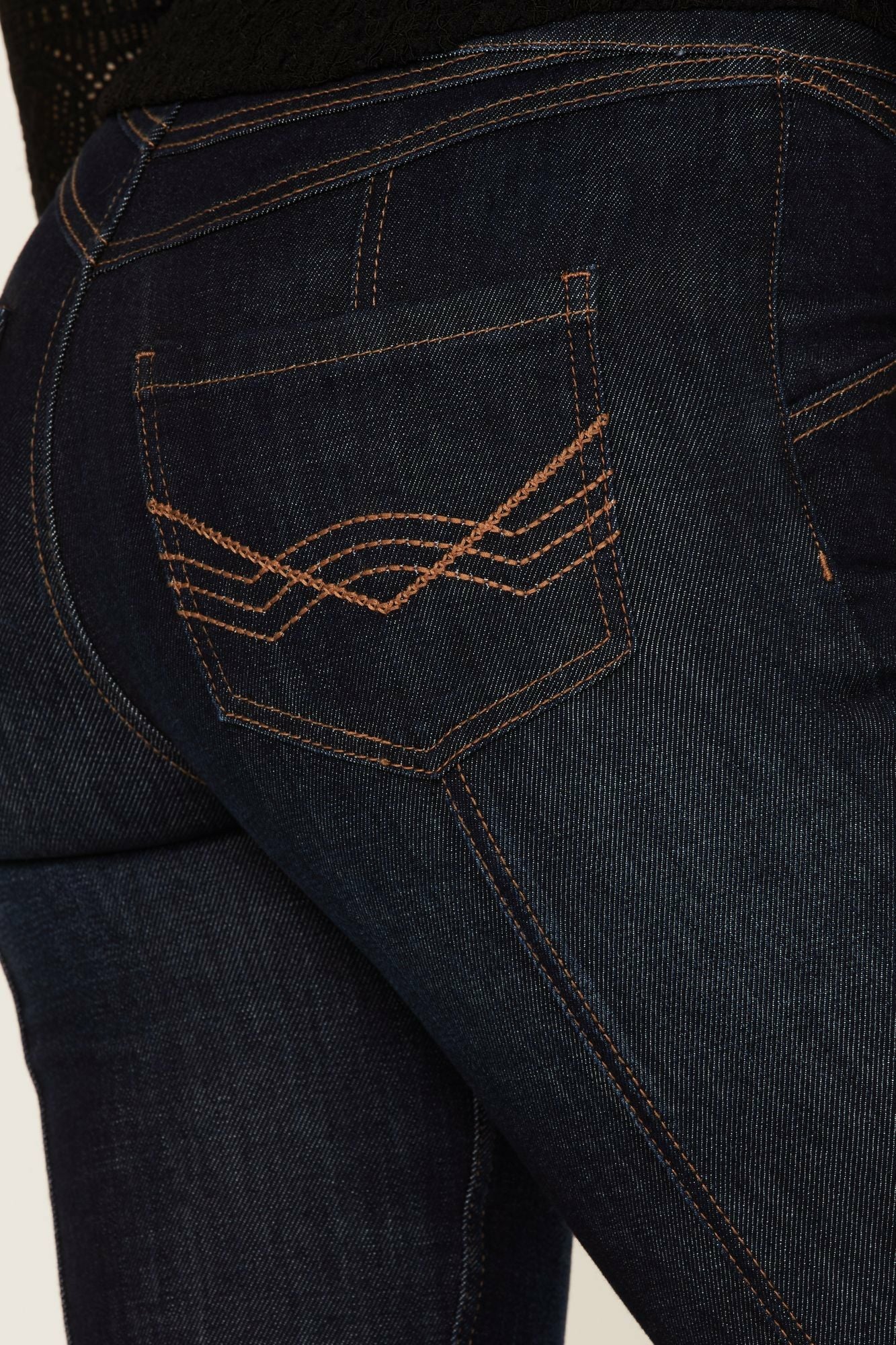 Idyllwind Hillsboro Dark Wash High Rise Seamed Outlaw Flare Jeans