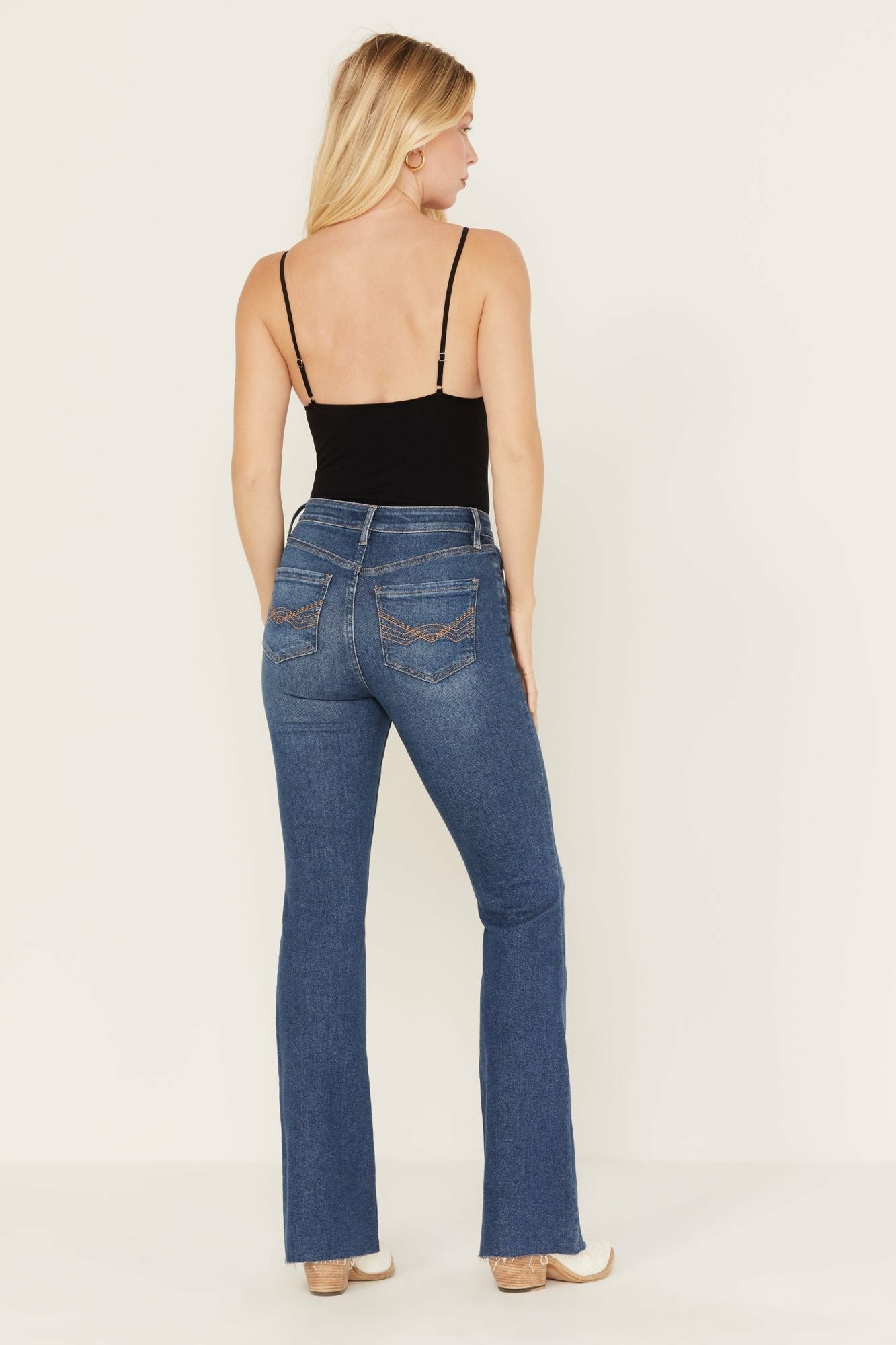 Idyllwind Navaho Dark Wash High Risin' Distressed Bootcut Jeans