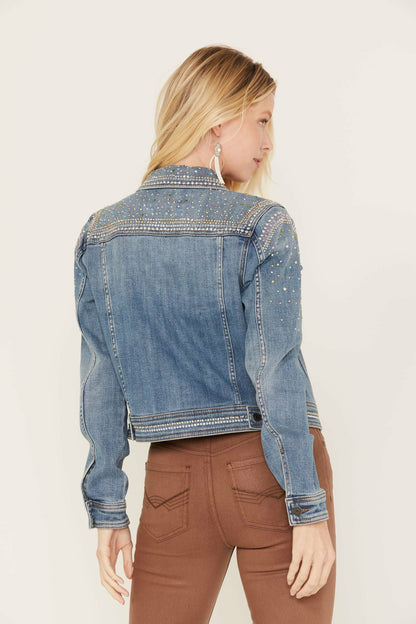 Idyllwind Shiloh Drive Embellished Denim Trucker Jacket