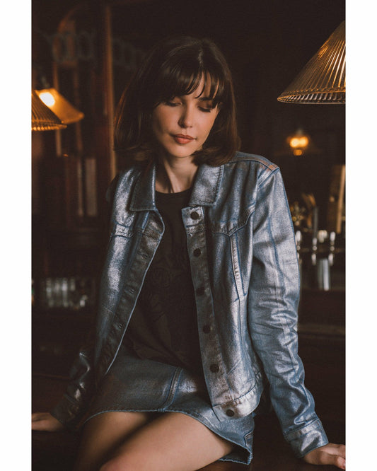 Idyllwind Goldfinch Denim Foiled Jacket
