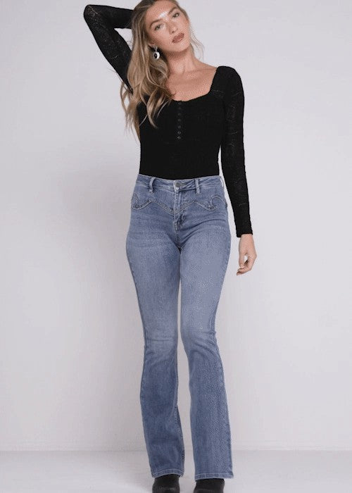 Idyllwind Beasley Gypsy High Rise Western Yoke Stretch Bootcut Jeans