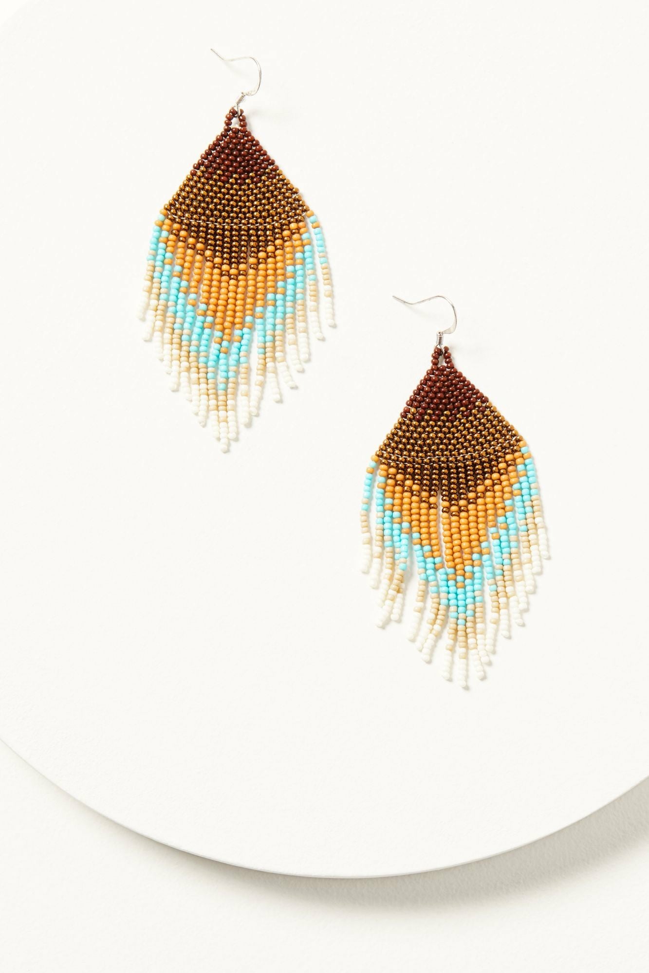 Idyllwind Copperlily Seed Bead Fringe Earrings