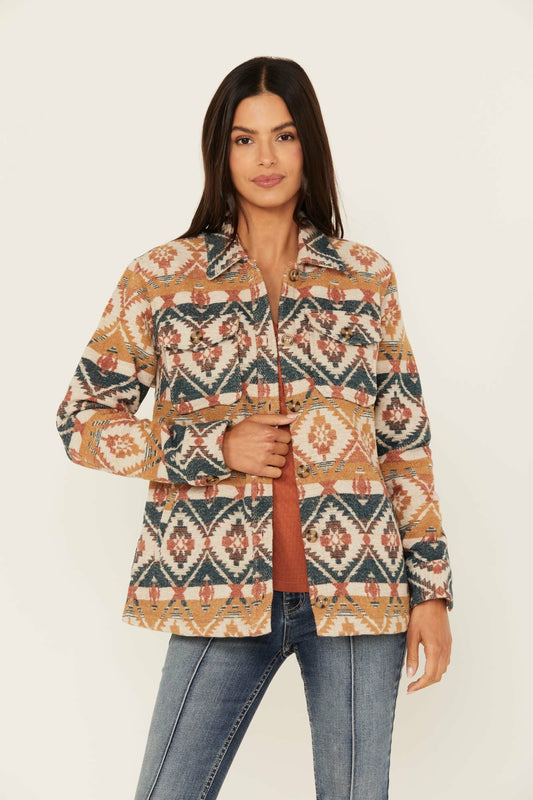 Idyllwind Southwestern Striped Shacket