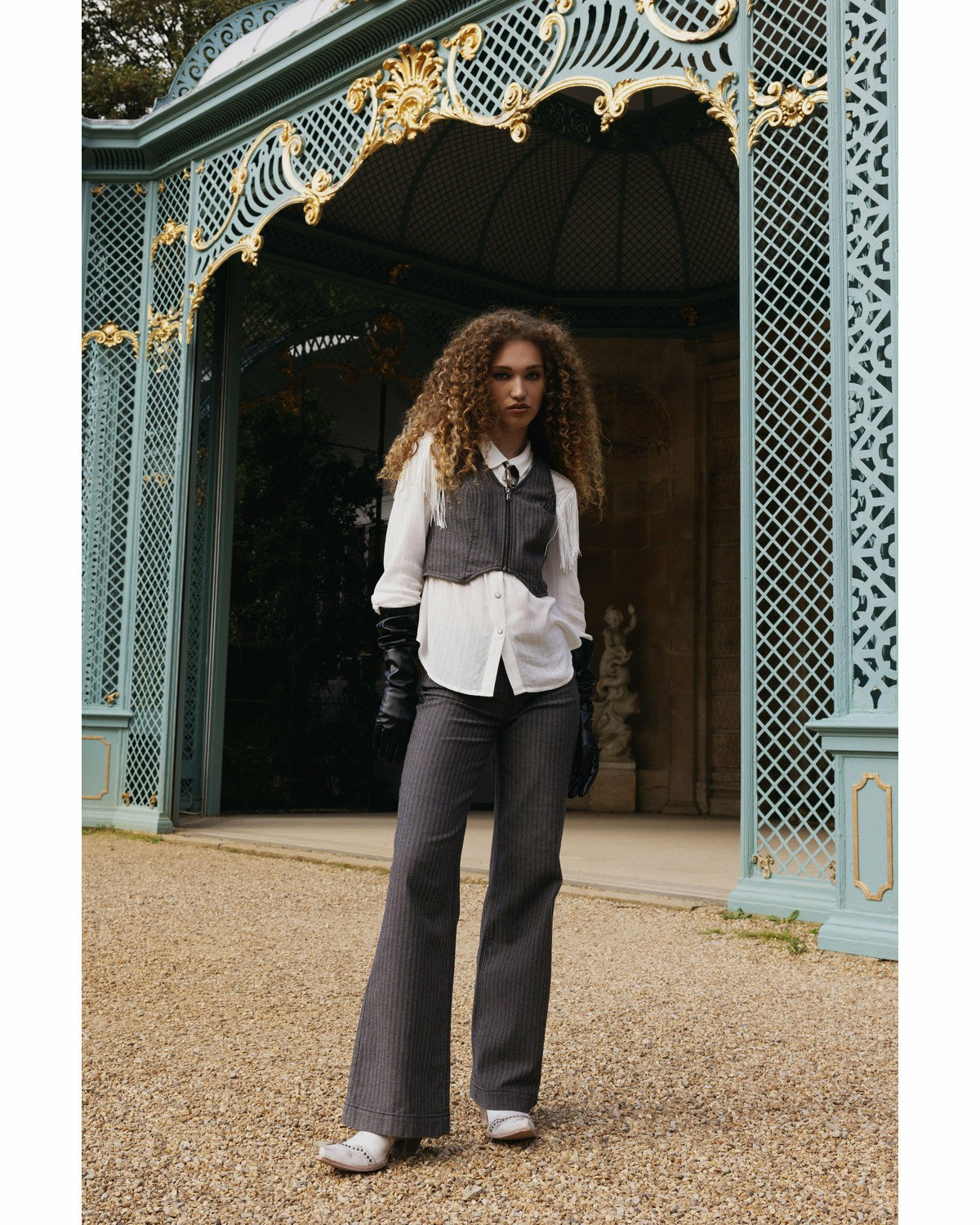 Idyllwind Annex Herringbone Revel Mid Rise Stretch Trouser Pants