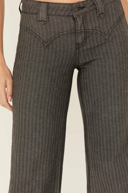 Idyllwind Annex Herringbone Revel Mid Rise Stretch Trouser Pants