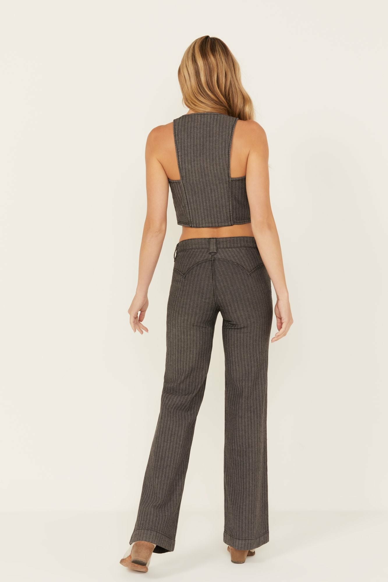 Idyllwind Annex Herringbone Revel Mid Rise Stretch Trouser Pants