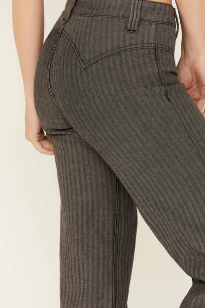 Idyllwind Annex Herringbone Revel Mid Rise Stretch Trouser Pants